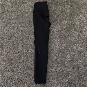 black high waisted ivivva leggings, size 12